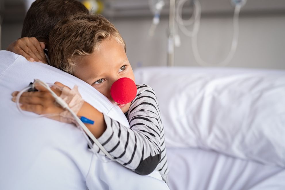 Enfant intermittent du spectacle à l'hôpital